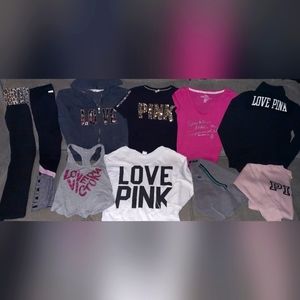 PINK BY VICTORIAS SECRET LOT ALL SIZE SMALL **PLEASE READ DESCRIPTION